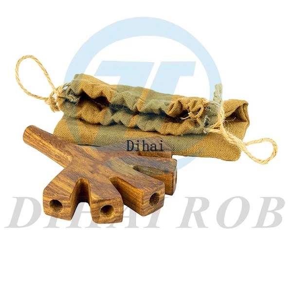 PRE-ROLL Raw Natural Smoking Pipe Hand Wood Bifurcated Tube